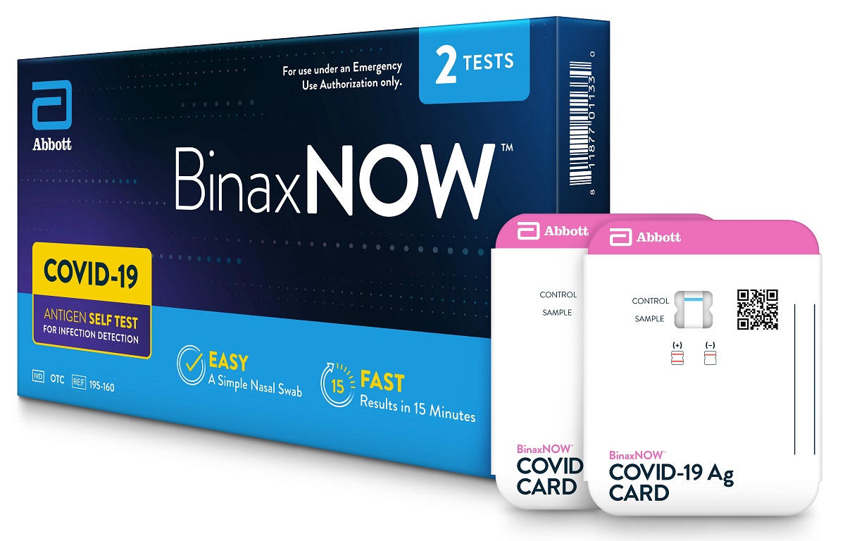 Introducing the Abbott BinaxNOW COVID19 OTC Test available for